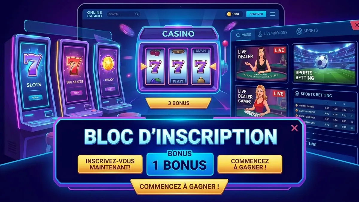 Inscription avec bonus